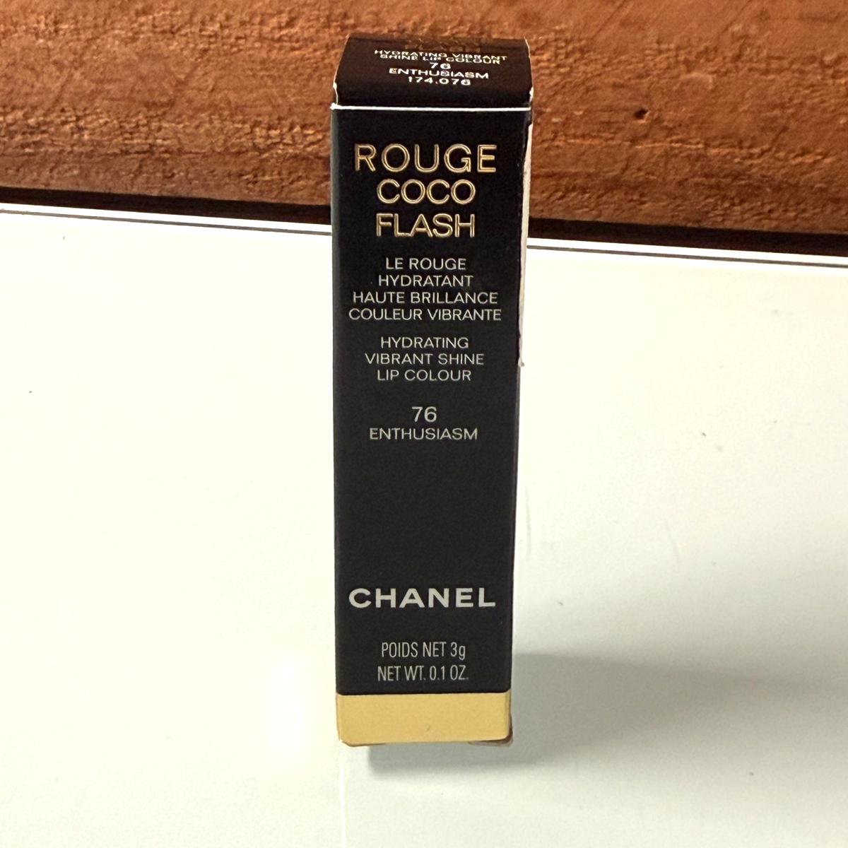 Chanel Rouge Coco Flash 76 Enthusiasm Hydrating Shine Lipstick 3g