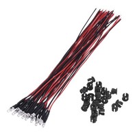 3Mm Led-Dioden 3V 560Ω 20 StüCk F3-Halter