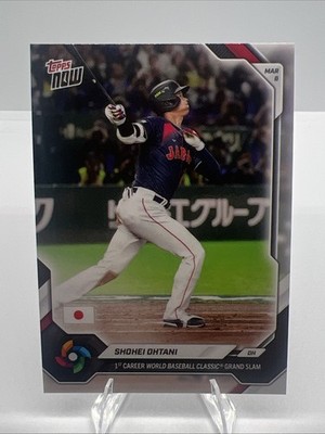 Shohei Ohtani WBC Japanese National Team 1st Grand Slam Topps Now WB4 NM
