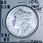1896 BU GEM MORGAN SILVER DOLLAR UNC MS+++ U.S. MINT RARE COIN 7204