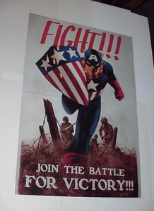 Captain America Poster #75 WWII Propaganda by Steve Epting Original Shield