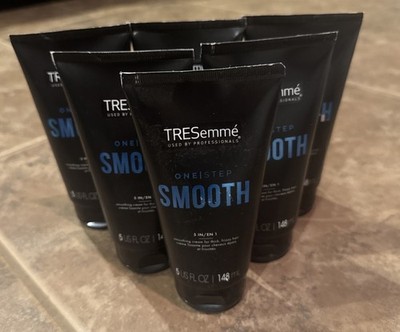 (6 TUBE) TRESemme One Step Smooth 5in1 Smoothing Cream For Thick Frizzy Hair 5oz