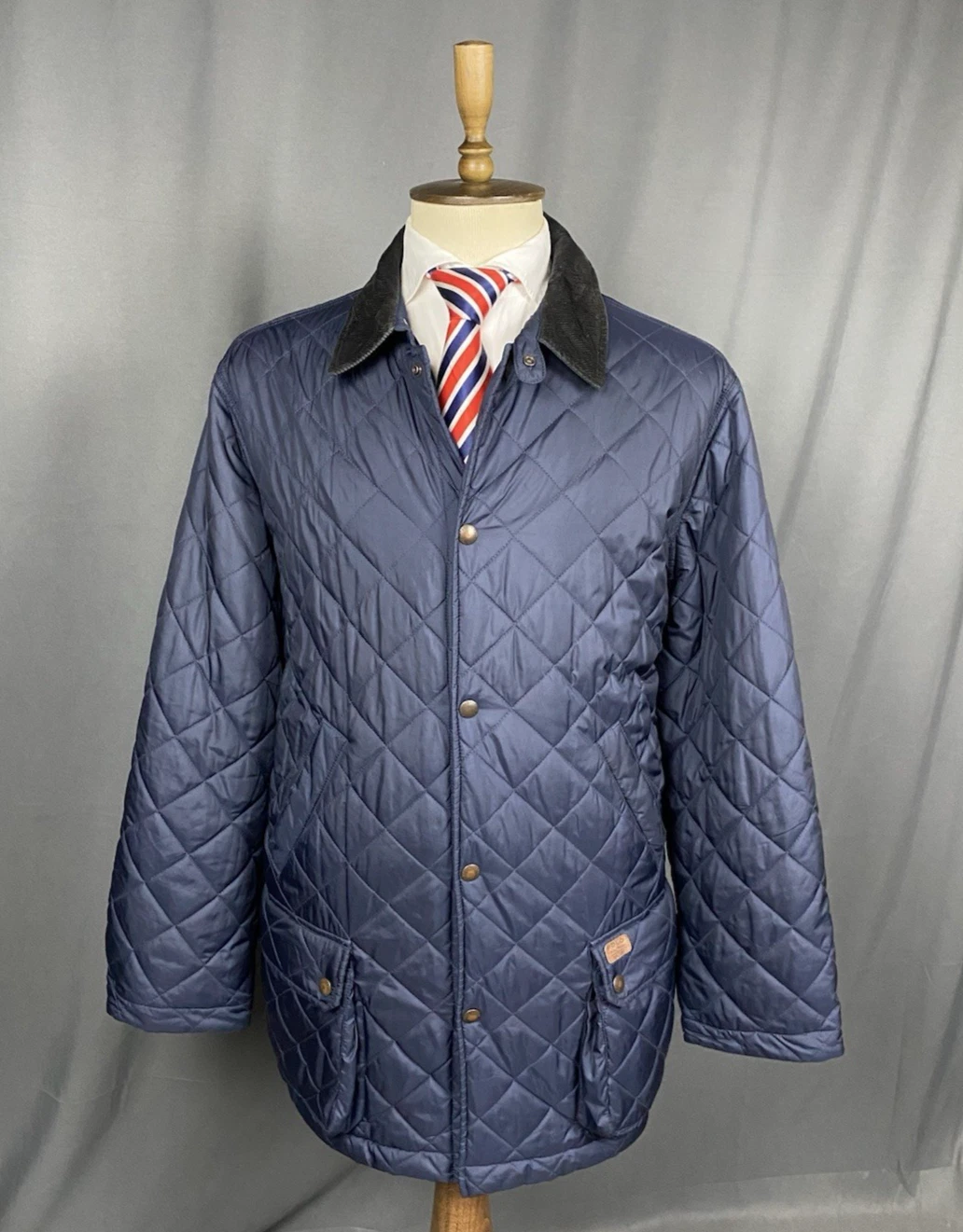 Polo Ralph Lauren Men's Insulated Blue Quilted Jacket Size XL