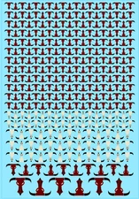 Warhammer 40k Minotaurs Badab War Custom Transfer Sheet A6