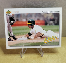 Upper Deck 1992 Rickey Henderson #155 Oakland Athletics MLB Baseball Card