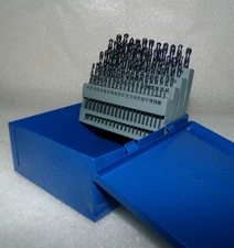 McMaster Carr DWD60J-SET 60 Piece HSS Black Oxide Jobber Length Drill Bit Set