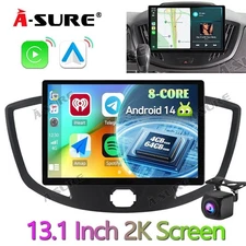 Ultra-Clear 2K Display 13" Android 14 Car Stereo For Ford Transit 2015-2019 +AHD