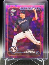 Robert Garcia 2024 Topps Chrome Magenta/Purple Lava Map Refractor #227/299 (RC)