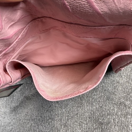Vintage Pacific Connections Handtasche Damen rosa abgenutzt Leder Schulterriemen - Bild 7 von 14