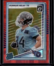 2025 Panini Donruss Gunnar Helm #371 Optic Preview Red Pandora RC Titans