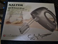 Image of Salter EK1664 300w 5 Speed Hand Mixer With Mixing And Dough Hooks