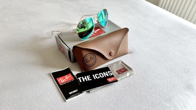 RAY BAN 3025 aviator large metal verspiegelt TOP sehr selten