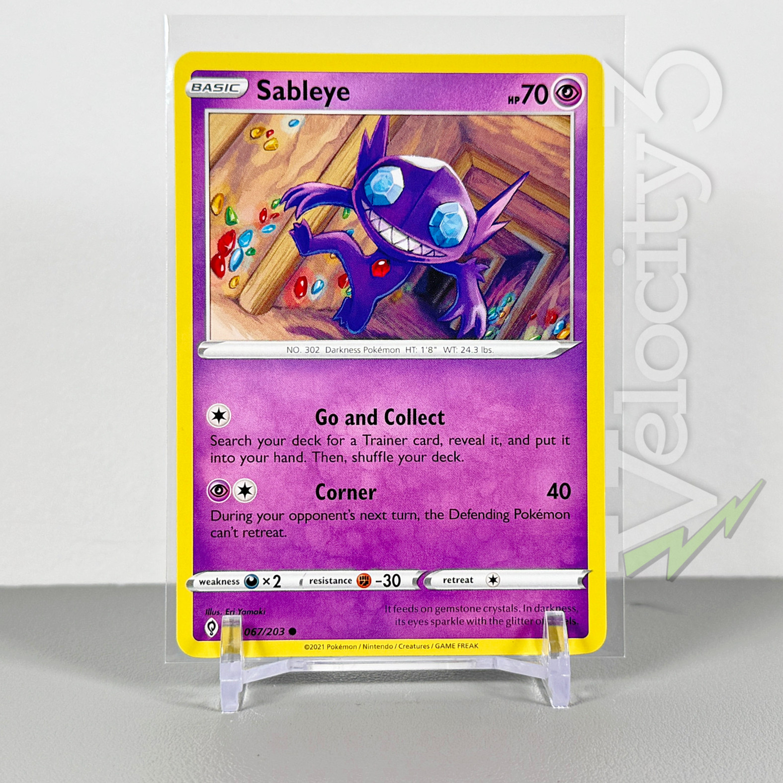 Pokemon TCG Card - Sableye 67/203 Common | 2021 Evolving Skies | lightly played
