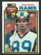 1979 Topps #453 FRED DRYER Los Angeles Rams - CREASE FREE - 04