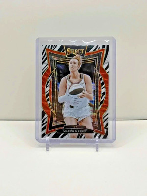 2025 Panini Select WNBA - Concourse Marina Mabrey #71 Zebra Prizm Connecticut