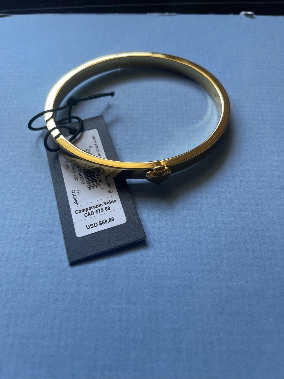 ?Bracciale Kate Spade Everyday Vanga in metallo sottile nuovo con etichette O0RU3143 oro $69