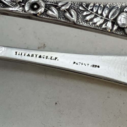 Tiffany & Co EP Silver Plated 5” Sugar Cube Claw Tongs “Floral” Pattern Pat.1884 - Picture 2 of 10