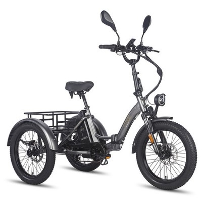 E-Bike Dreirad 20 Zoll Elektro 3-Rad e-Bike 48V 21Ah mit Korb FAFREES F20 mate