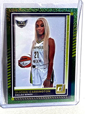 DIJONAI CARRINGTON #27 2025 Donruss WNBA Green Shimmer DALLAS WINGS