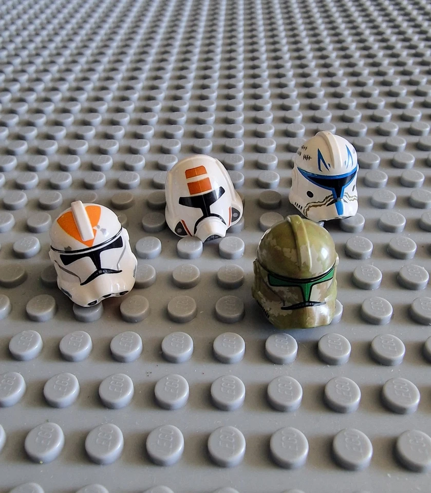 Lego Star Wars Helm Kopfbedeckung 212th Clone Trooper 4 Stück Captain Rex P45 - Bild 1 von 1
