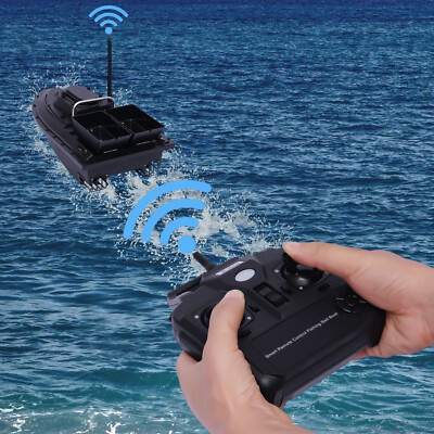 500m Futterboot Kabellos Fischk?der K?derboot Bait boat RC Fernbedienung Schwarz