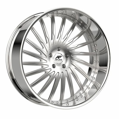 Amani Wheel CULTURA 22x10 5x115/120 20mm Brushed/Chrome; CUL2210539R16R20BCX