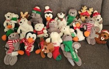 20 Coca-Cola Christmas Plush Polar Bear Penguin Seal Walrus Ornaments 1996-1999