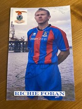 Richie Foran Inverness C.T. Football Club Autograph Signed Postcard Print Photo