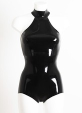 Latex Rubber Gummi Leotard Swimsuit halterneck customized baywatch 0.4mm