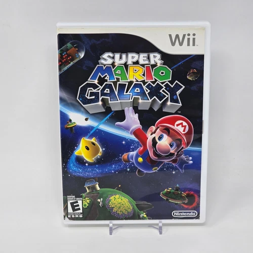 Super Mario Galaxy (Nintendo Wii) Case & Disc TESTED