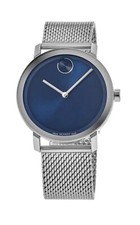 Brand New Movado Bold Evolution Men s Blue Dial Stainless Steel Watch 3600901