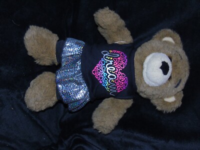 BUILD A BEAR SCHWARZES ''TRAUM'' HERZ OUTFIT TEDDY BAB MIT HOSE & SILBERNEM ROCK