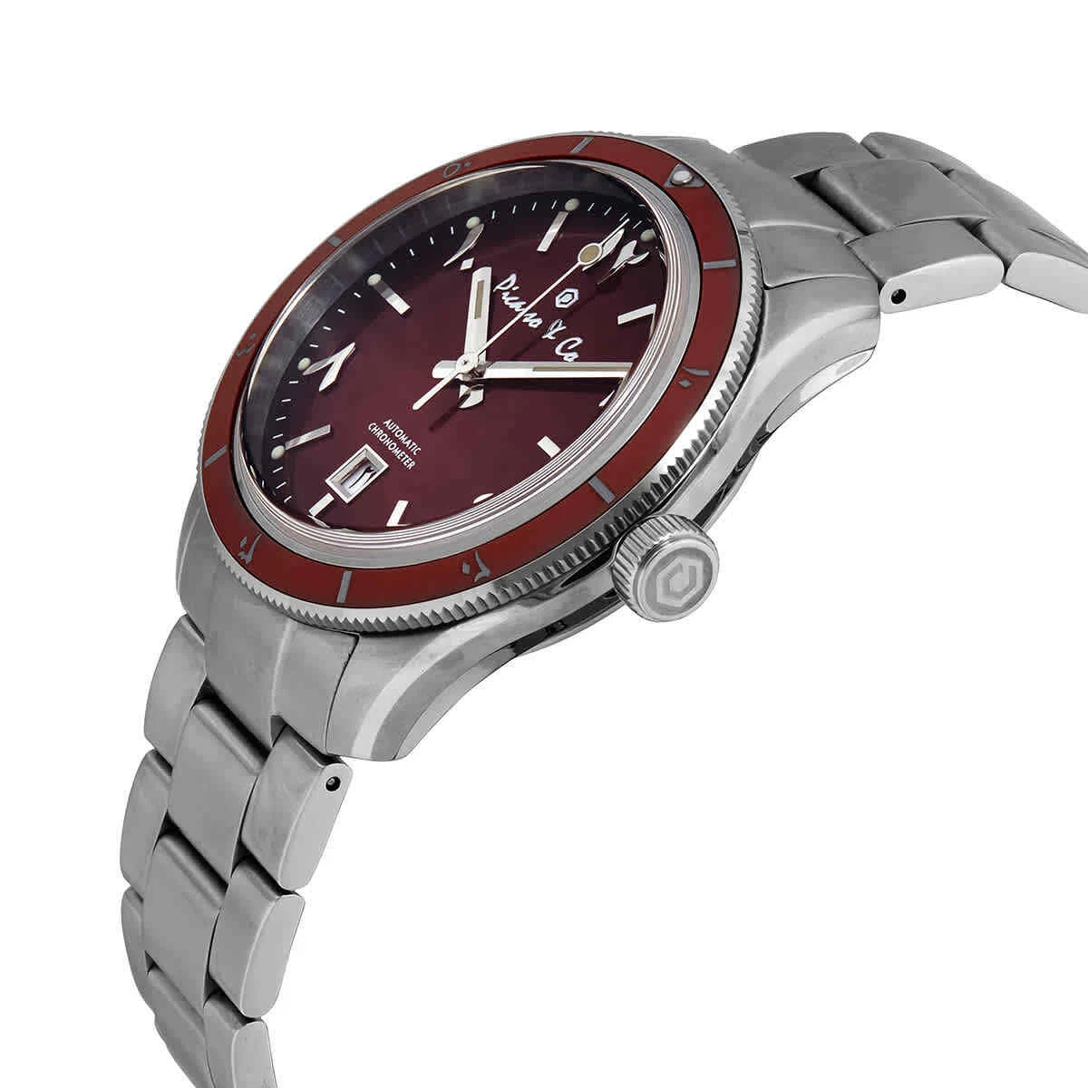 Picasso and Co Automatic Red Dial Stainless Steel Men s Watch PWSOR001