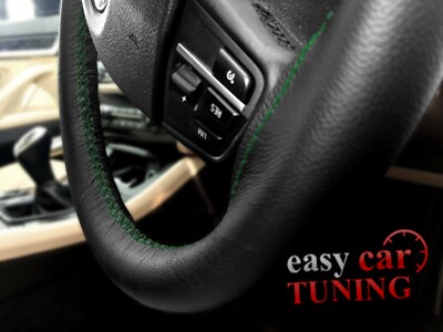 Buy Carbon Fiber+Leather Car Steering Wheel Cover Anti-Slip For