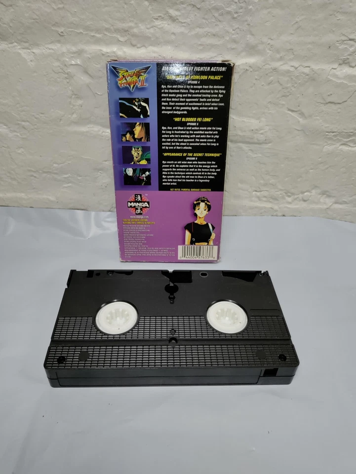 Street Fighter II Darkness At Kowloon Palace VHS 1997 Anime English Version Foto 2 de 2