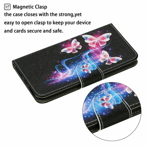 Painted Card Wallet Flip Phone Case For Samsung S20 S21 S22 S23 Ultra S20 FE 5G - Picture 10 of 63