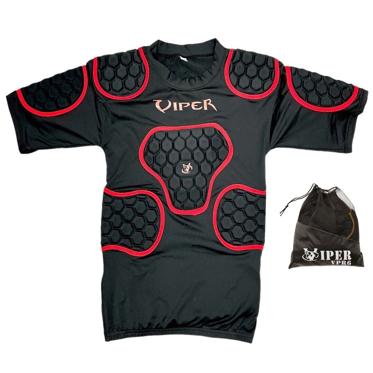 Viper Rugby Shoulder Pads Body Armour Training Fitness Protective