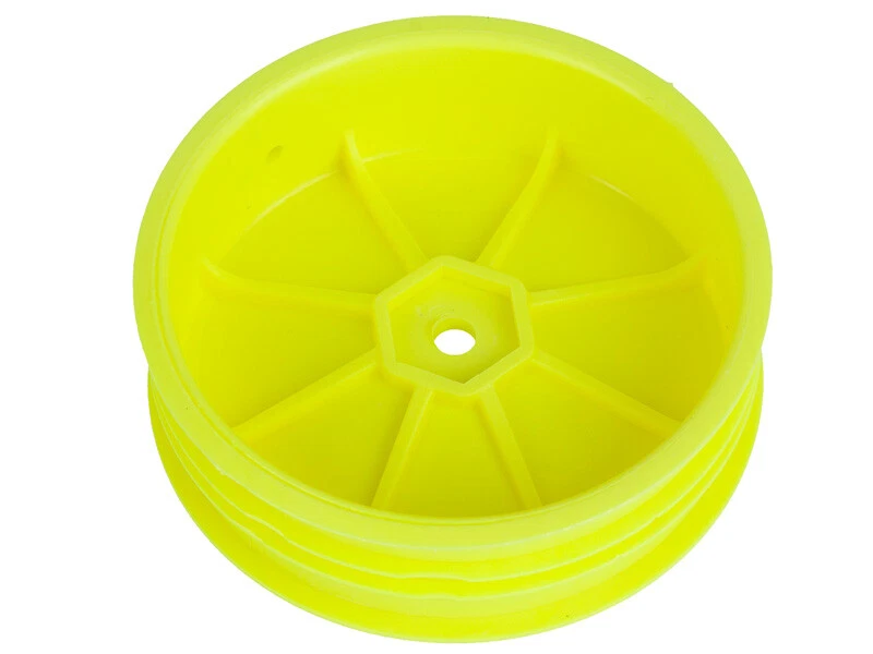 Schumacher 1:10 Felgen Gelb Front 2WD 12mm Slim Sechskant Neon Offroad (1) - Bild 3 von 4