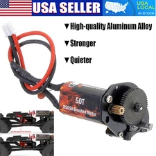 1/24 High Torque Motor Transmission Assembled + Gearbox For Axial SCX24 90081 US