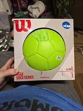 Wilson NCAA Gold Series Avid Match Play Size 3 Bright Green Soccer Ball YouthNew