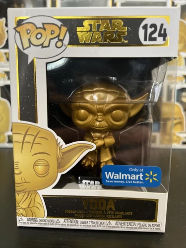 Funko Pop! Star Wars : Yoda #124 (Exclusive Gold Metallic) POP! Vinyl Figure NEW