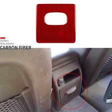 Red Carbon Fiber Interior Rear Storage Panel Cover For Chevrolet Malibu 2008-12