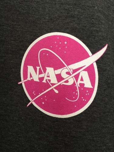 NASA - Love - Logo - Zip Hoodie - Gray - Pink - Size Large - Picture 4 of 6