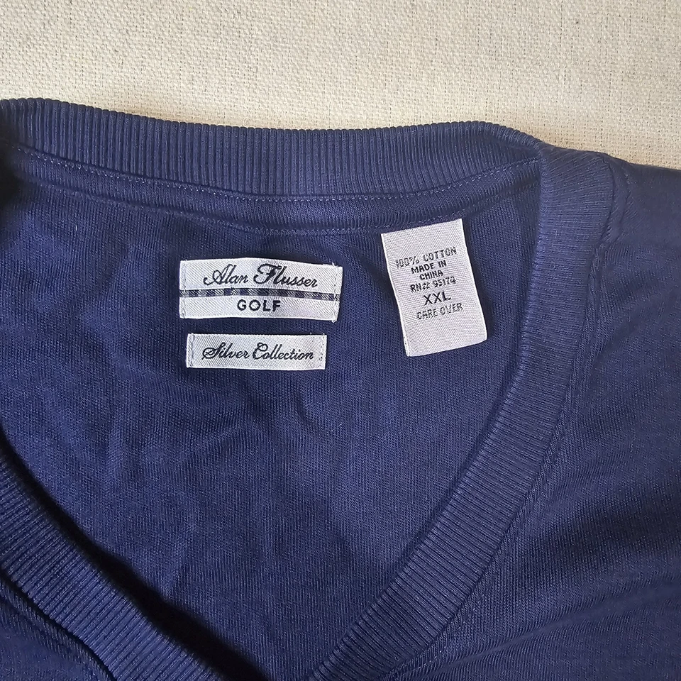 Chaleco Suéter Alan River Golf Colección Plateada Para Hombres Azul Marino Talla XXL Foto 3 de 4