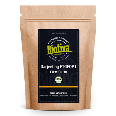 Darjeeling First Flush Bio 1000g (4x250g) Biotiva (41,99 EUR/kg)