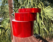 Red Reflective Tape Oralite V82 1" 2" 4" Orafol Type 5 Reflexite Conspicuity DOT