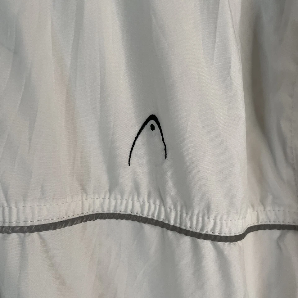 Jaqueta de Tênis Vintage HEAD Warm Up Branca - Feminina Tamanho G - Imagem 3 de 4