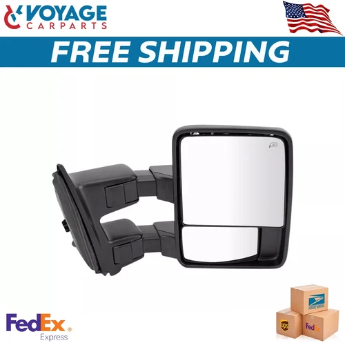 Tow Mirror Power Folding Heated Smoked Signal Passenger Side For 2011-2016 Ford