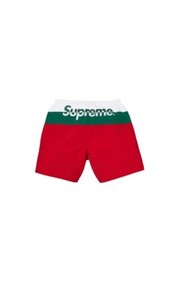 supreme shorts red