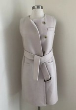 New Jcrew Belted Vest Italian Wool Vintage Champagne F3917 Sz 000 Xxs Rare Find!